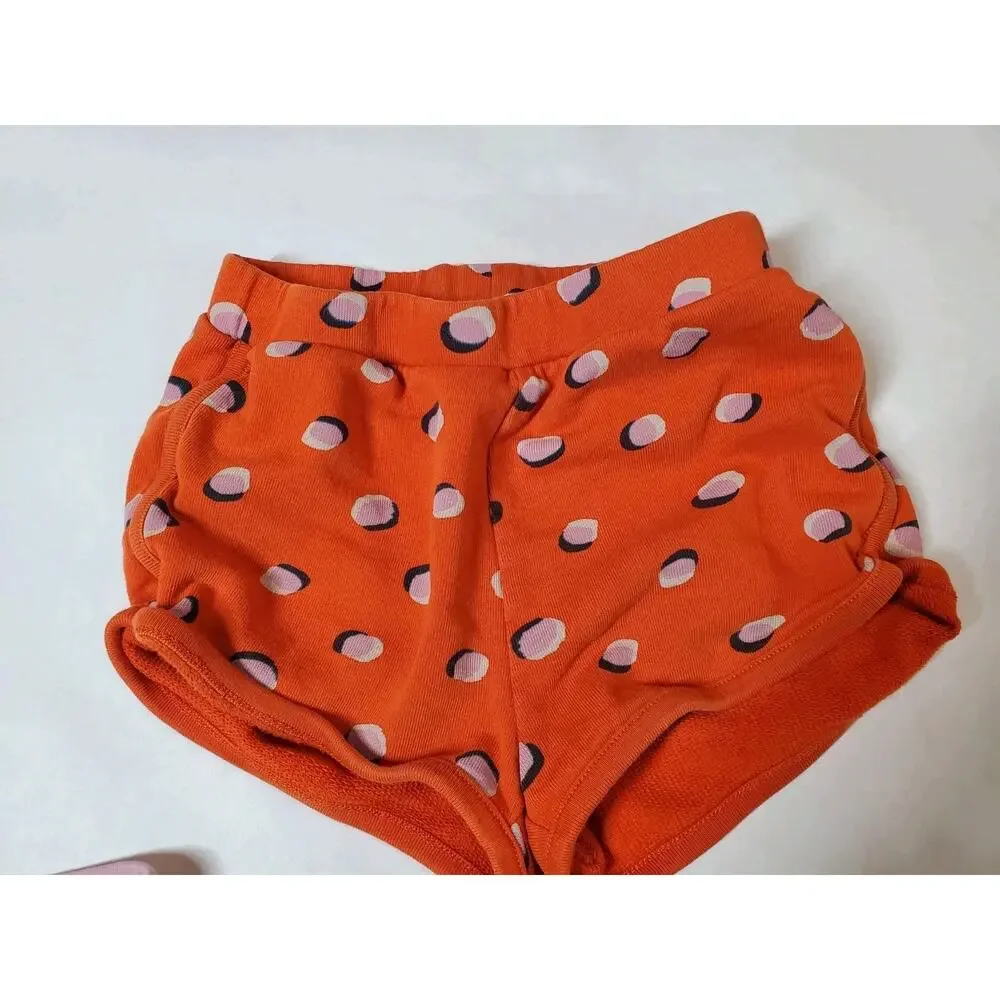 Hanna Andersson 110 Girls 5 LOT Bottoms Shorts Top Carrots Cherries Pumpkins‎